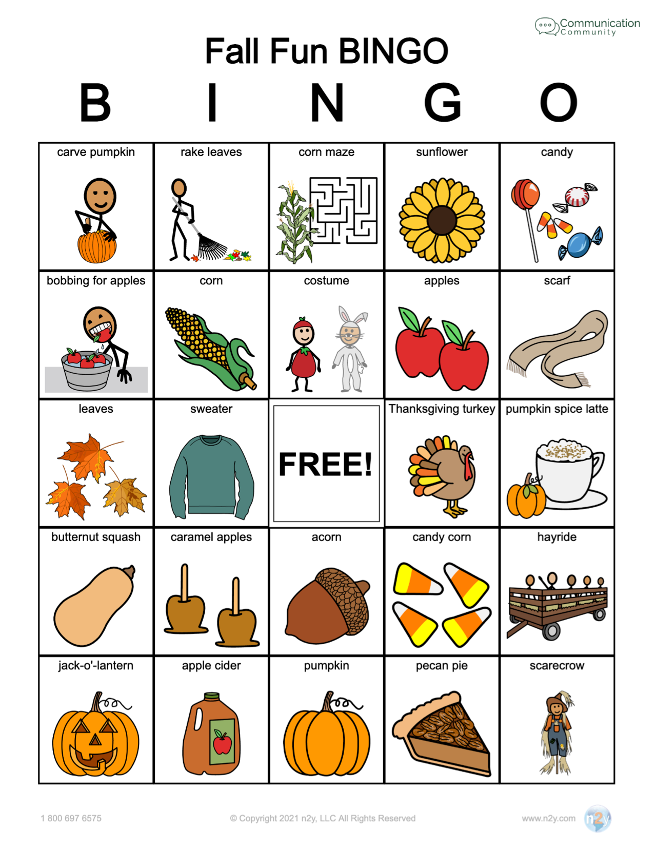 free-fall-bingo-activity