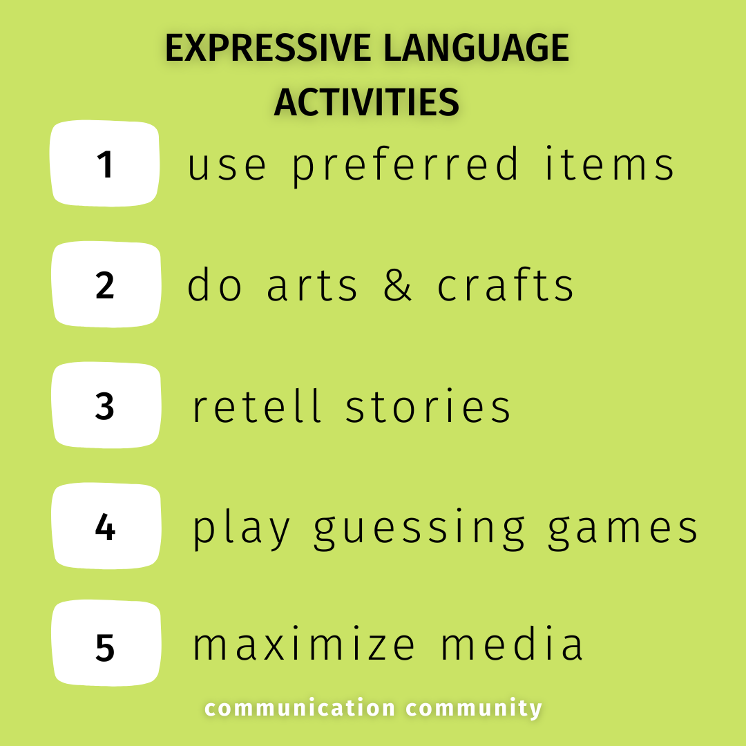 5 Simple but Effective Expressive Language Activities