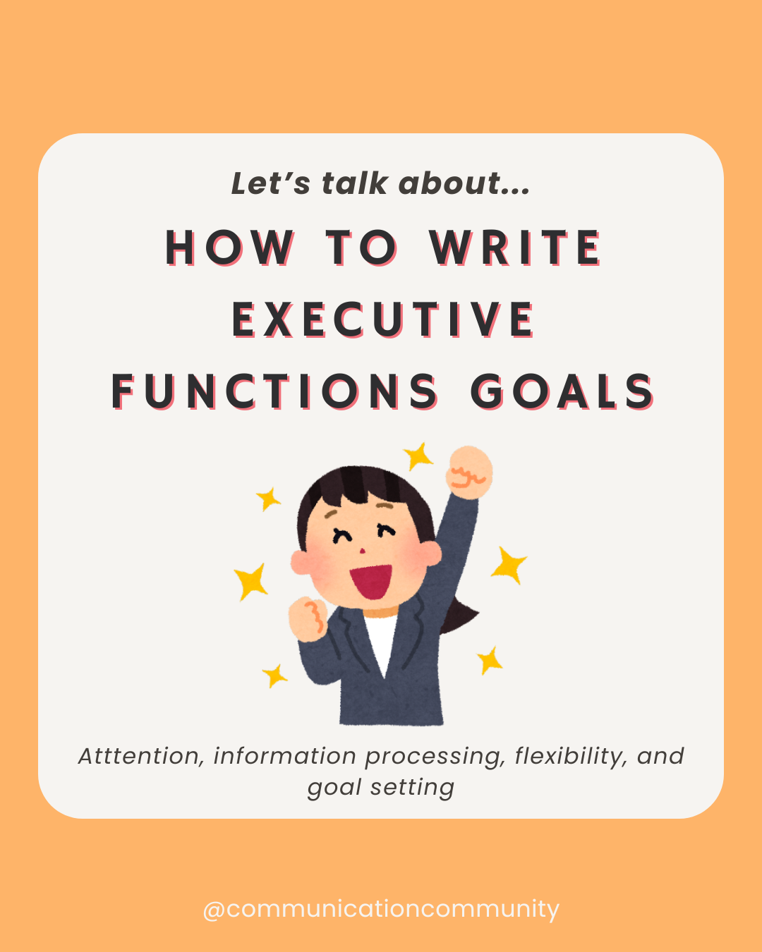 How to Write Executive Functions Goals [with goal bank]