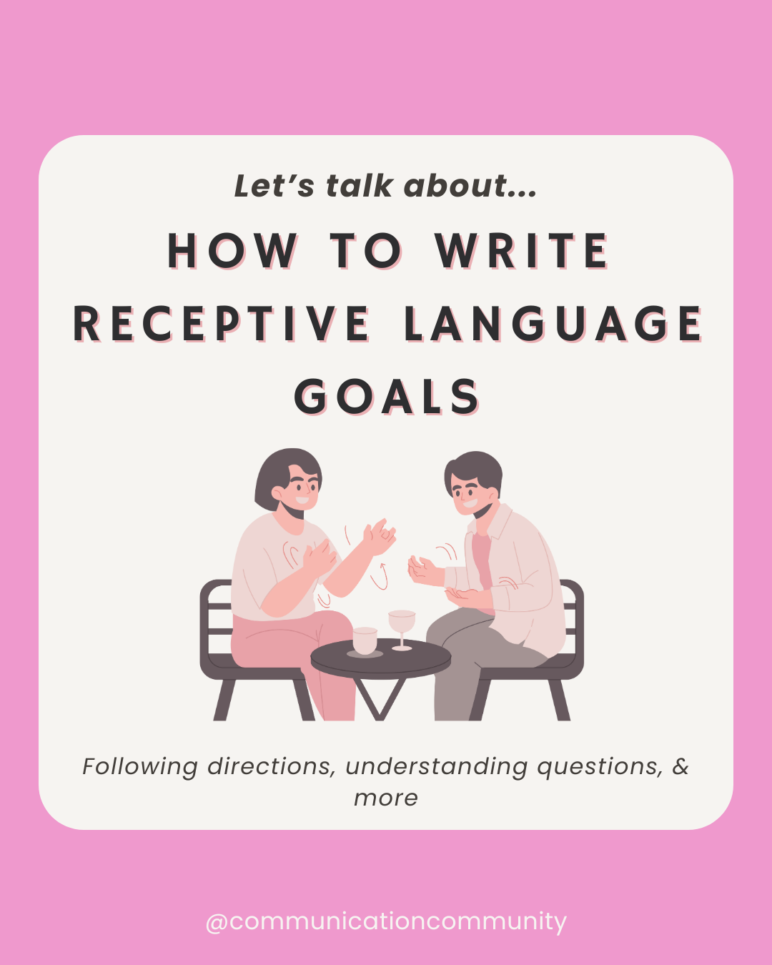 How to Write Receptive Language Goals [with goal bank]