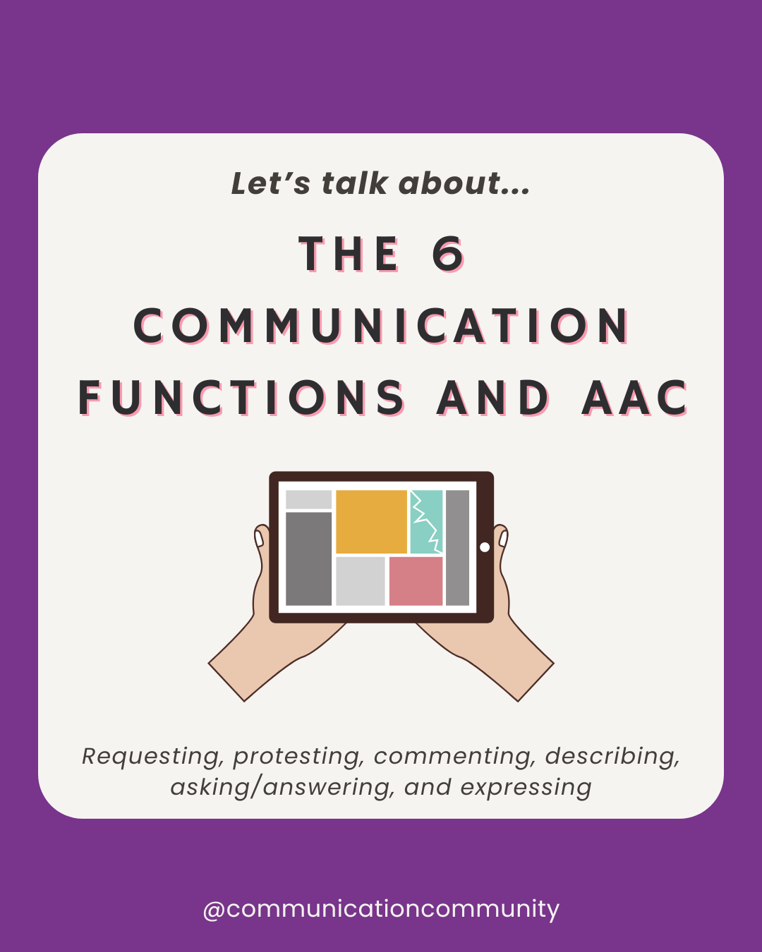 The 6 Communication Functions and AAC