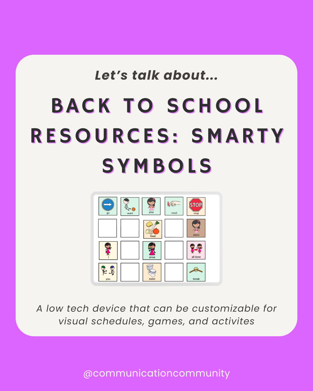 Back to School Resources with Smarty Symbols