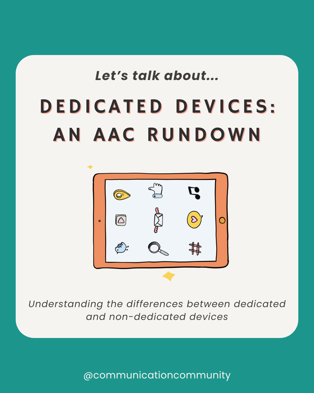 What is a Dedicated Device? An AAC Rundown