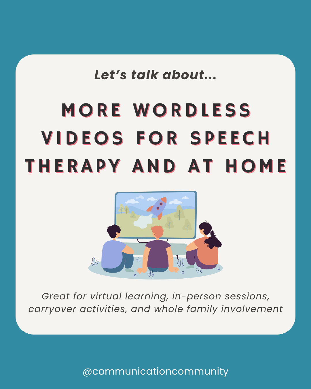 More Wordless Videos for Speech Therapy and at Home