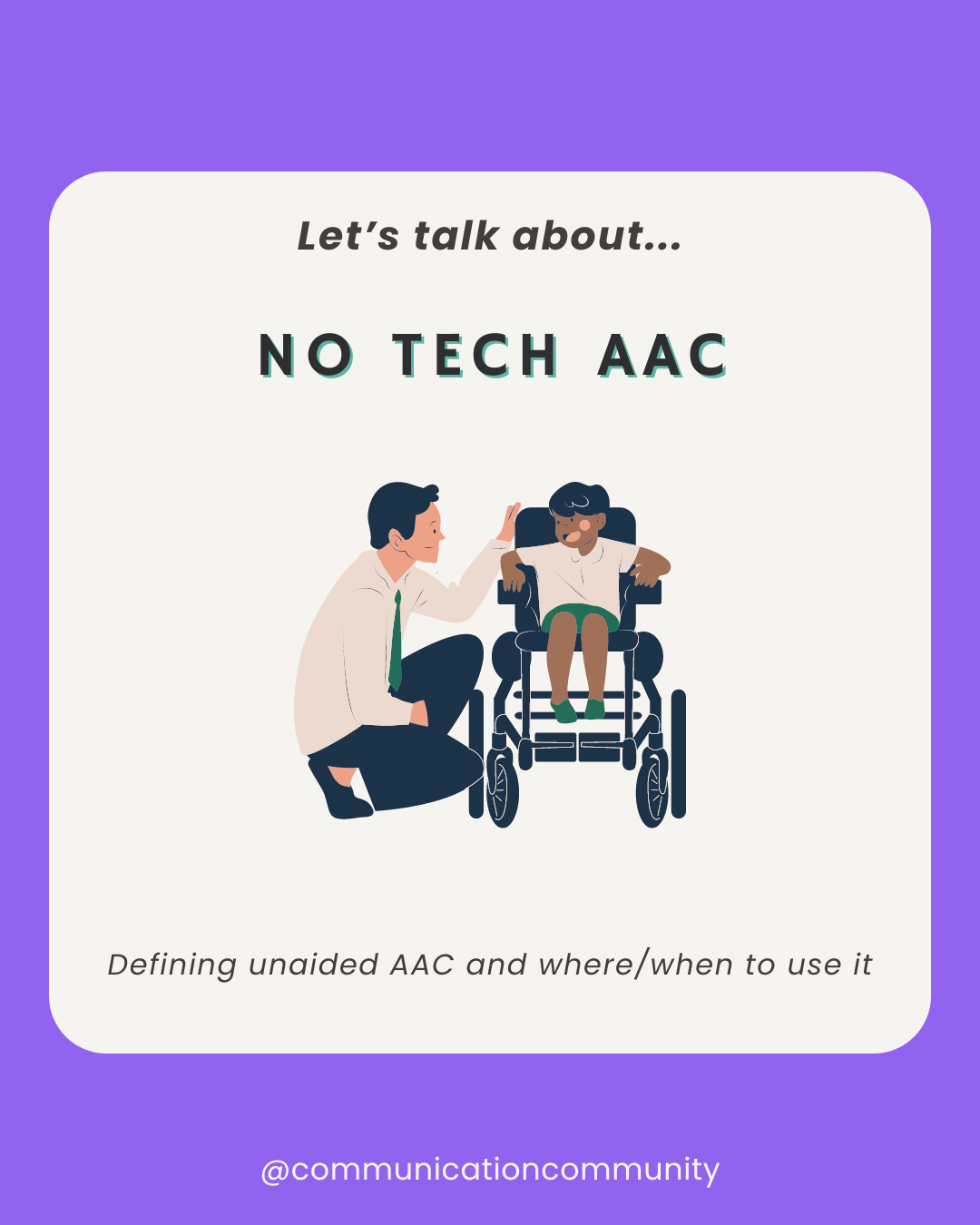 What is No Tech AAC? (Unaided AAC)