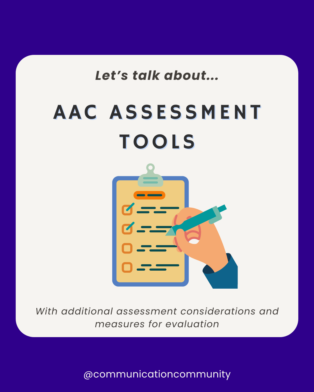 AAC Assessment Tools