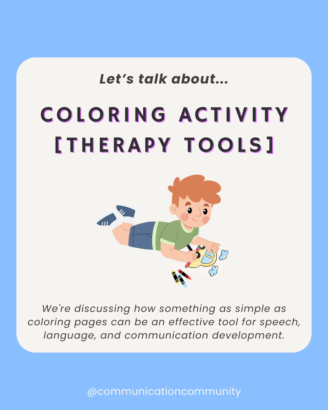 Coloring Activity: Best of...Therapy Tools! May 2020