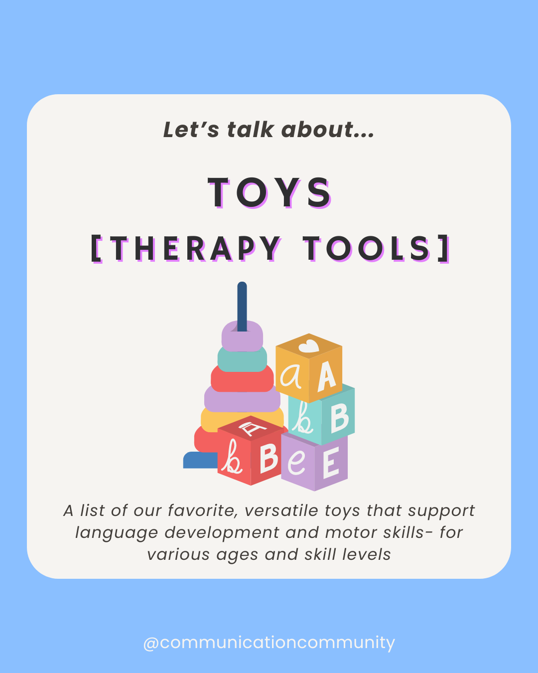 Toys for Speech and Language: Best of Therapy Tools! June 2021