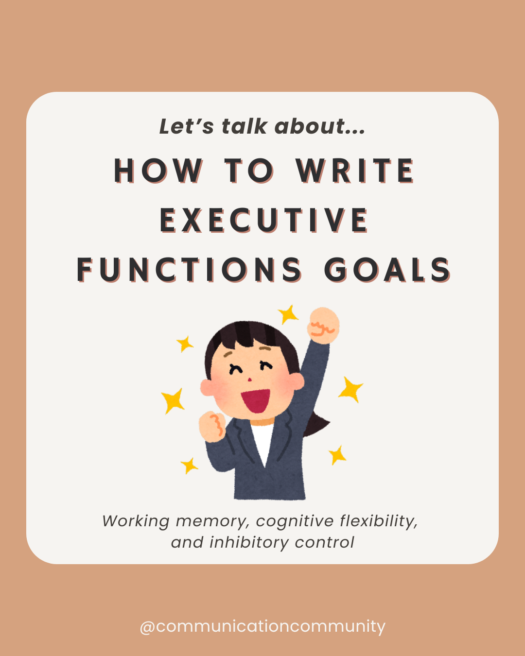 How to Write Executive Functions Goals [with goal bank]